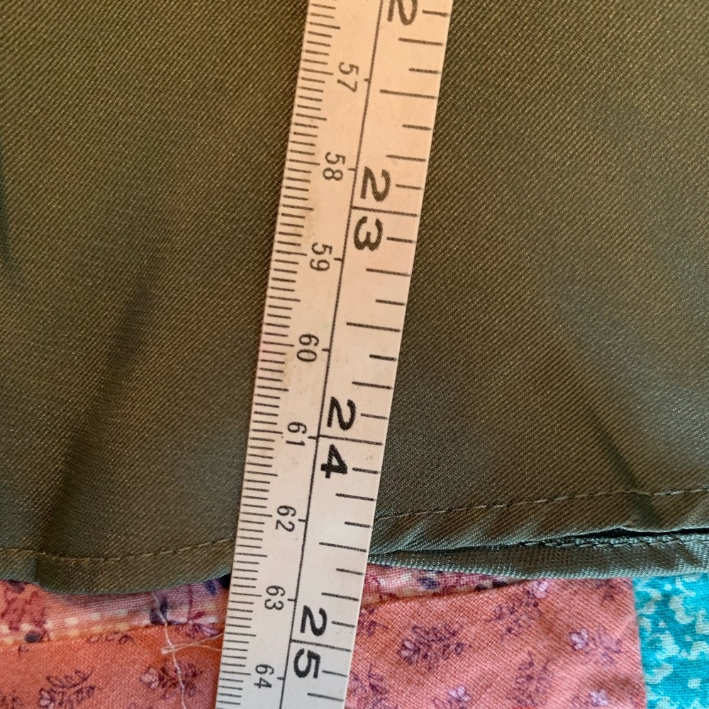 Express Gramercy Army Green sleeveless button up blouse. Size S. - Picture 8 of 8